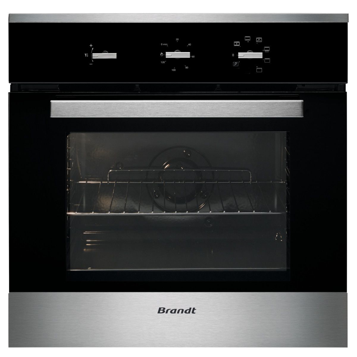 BRANDT Four encastrable FP1470XT, 53 L, Multifonction, Nettoyage Pyrolyse