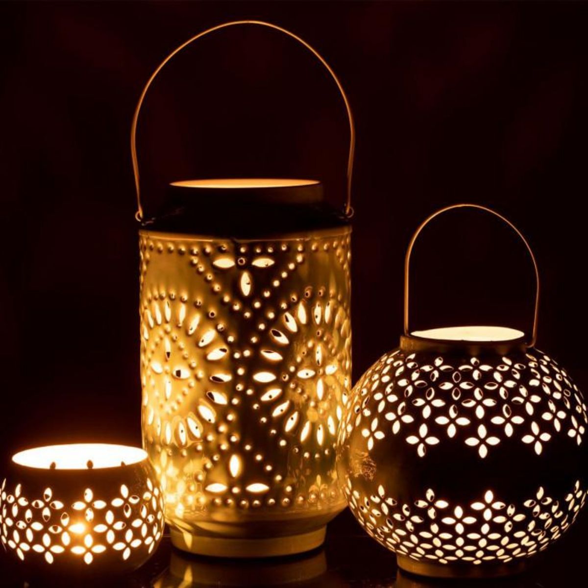 Paris Prix Lanterne Cylindrique Métal  Sévilla  45cm Bleu