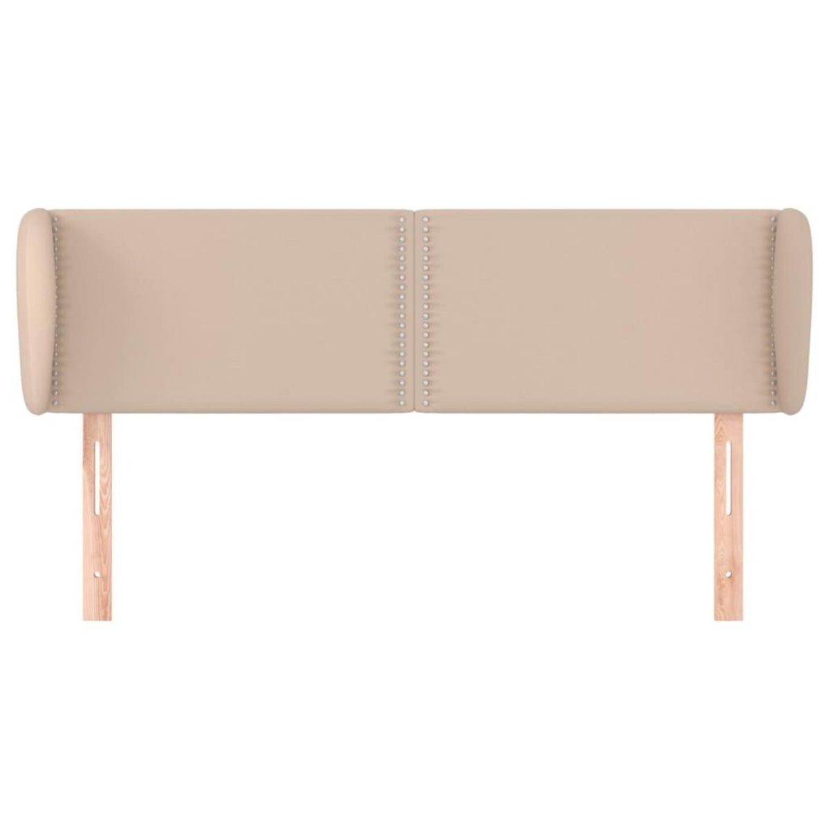 VIDAXL Tete de lit avec oreilles Cappuccino 147x23x78/88 cm Similicuir