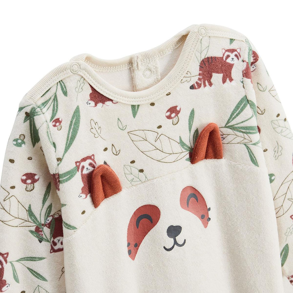 Petit Béguin Pyjama bébé en velours Gustin