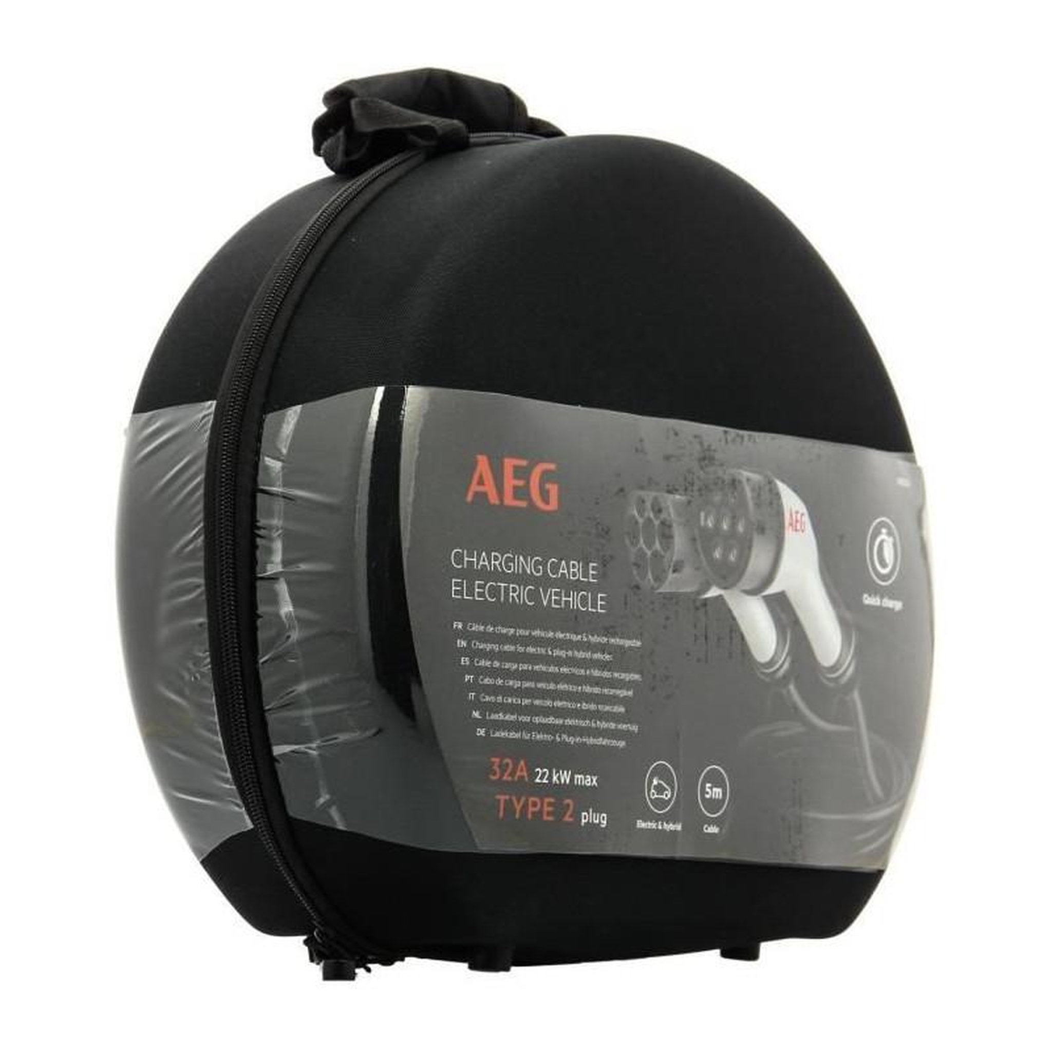 Voir la diapositive 5 : AEG Câble de charge - AEG - 5124 - 32A pour véhicules électriques & hybrides rechargeables - 5m - Triphasé 32A 480V AC