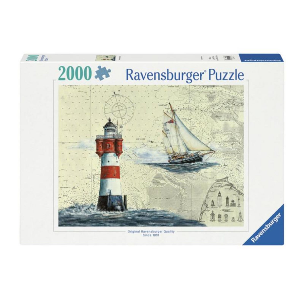 RAVENSBURGER Ravensburger - Jigsaw puzzle Romanticer Leuchtturm, 2000 pcs. 12000804 0