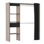 Voir la diapositive 2 : Kit dressing extensible CARGO,1 tiroir, L114-168xH187cm+ rideau