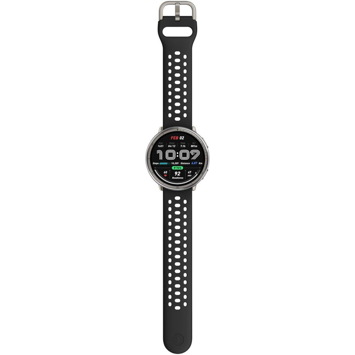 AMAZFIT Montre sport Active 2 Round Black Sport Silicone