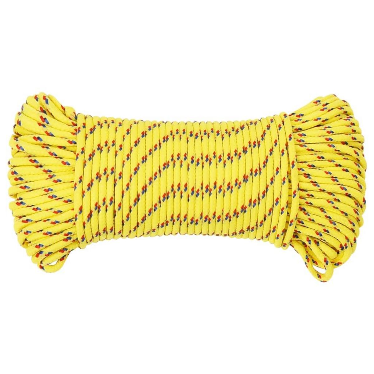 VIDAXL Corde de bateau Jaune 5 mm 50 m Polypropylene