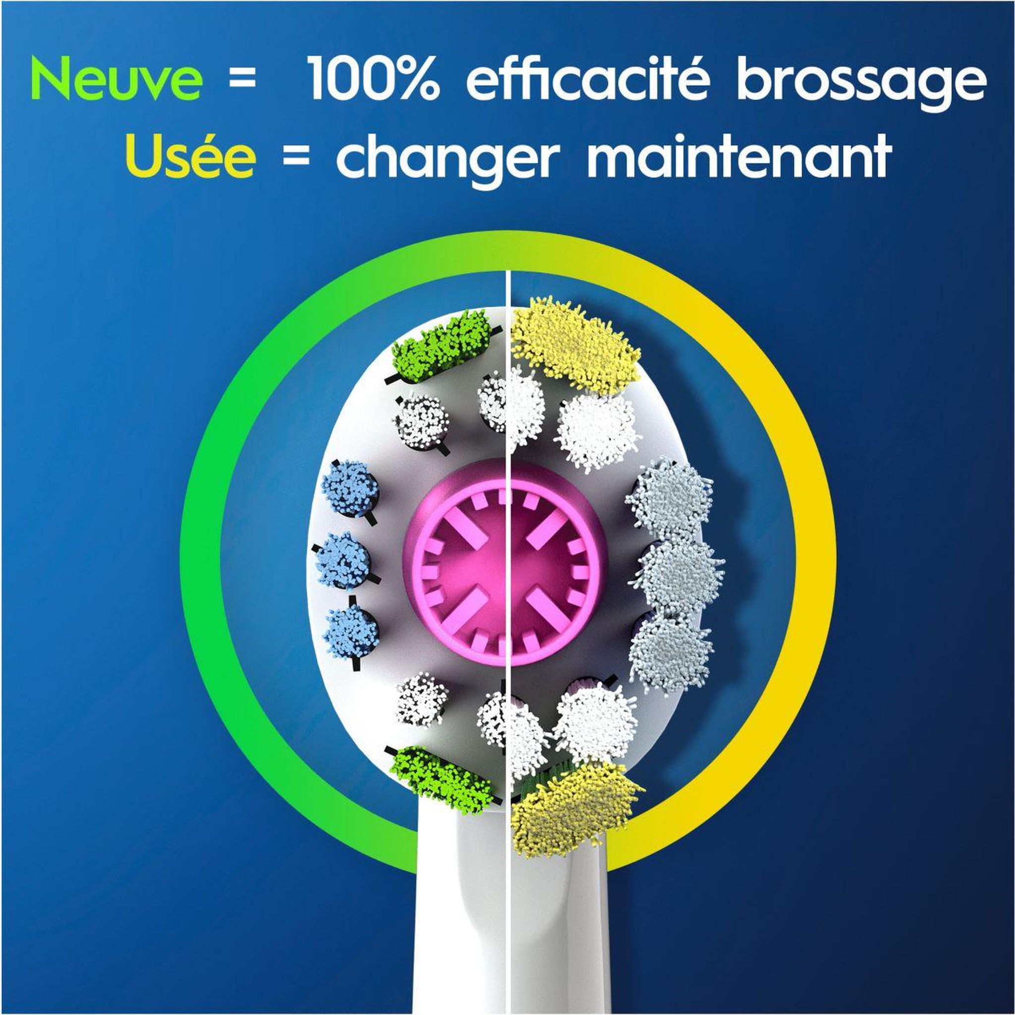 Voir la diapositive 3 : ORAL B Brossette dentaire 3D White x3 Clean Max