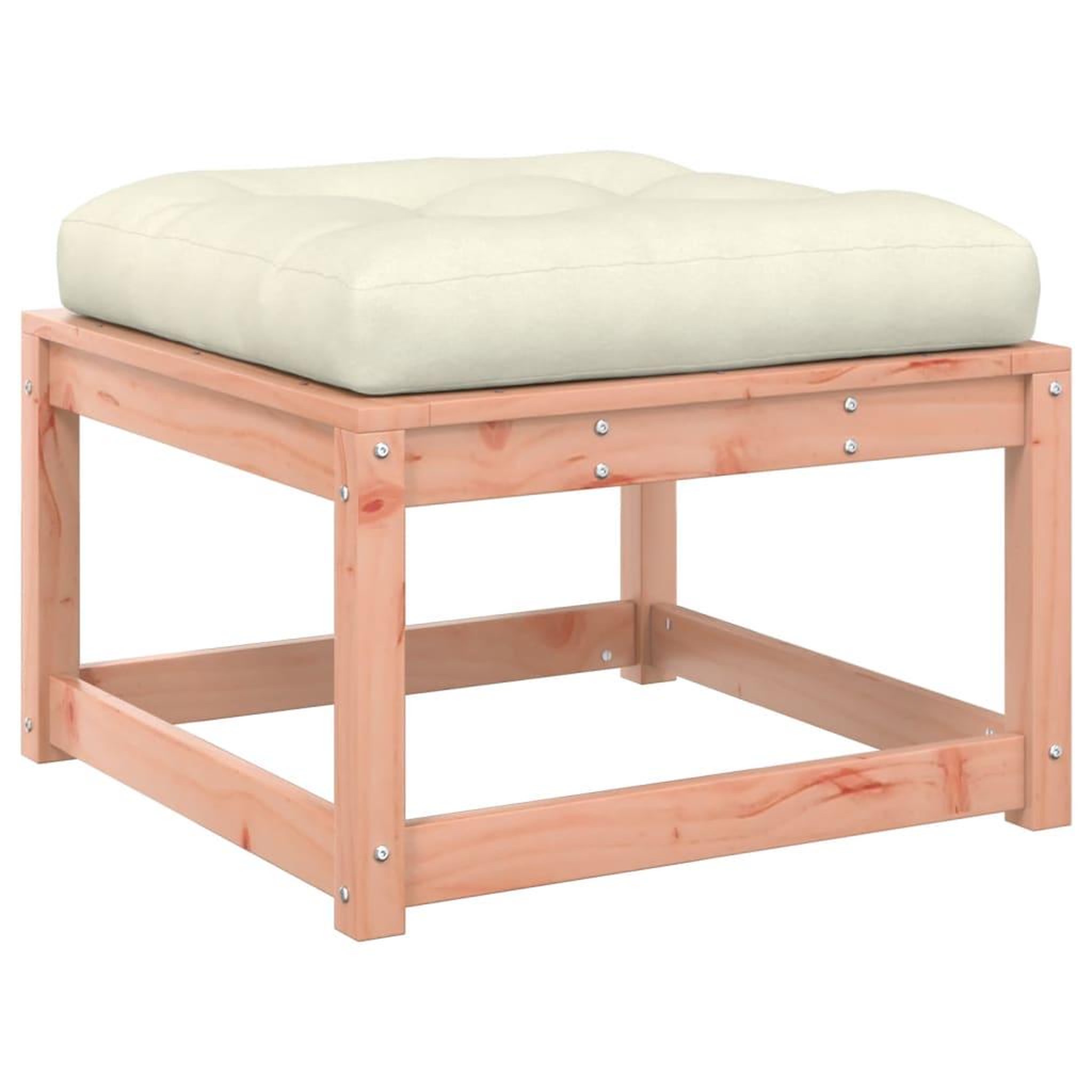 Voir la diapositive 2 : VIDAXL Repose-pied de jardin avec coussins bois massif douglas