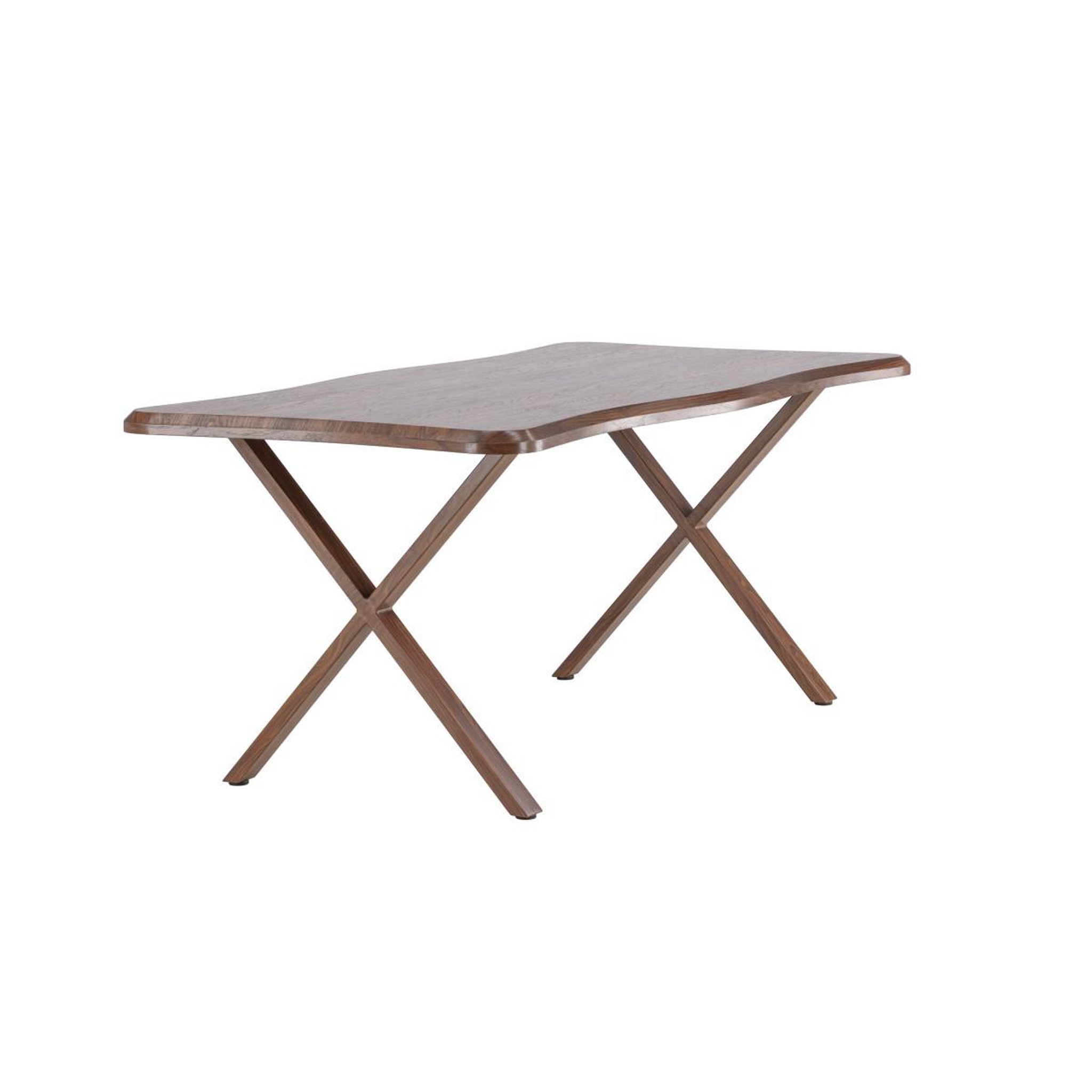 Voir la diapositive 2 : Paris Prix Table à manger organique  fiona  180cm noyer