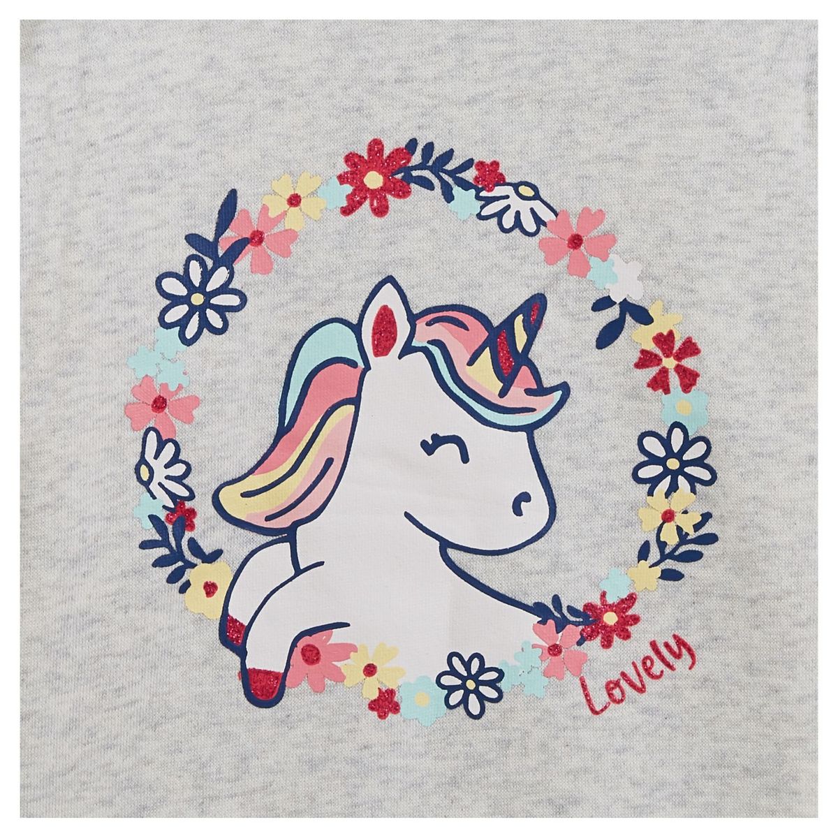 INEXTENSO Sweat à col rond en molleton bébé fille