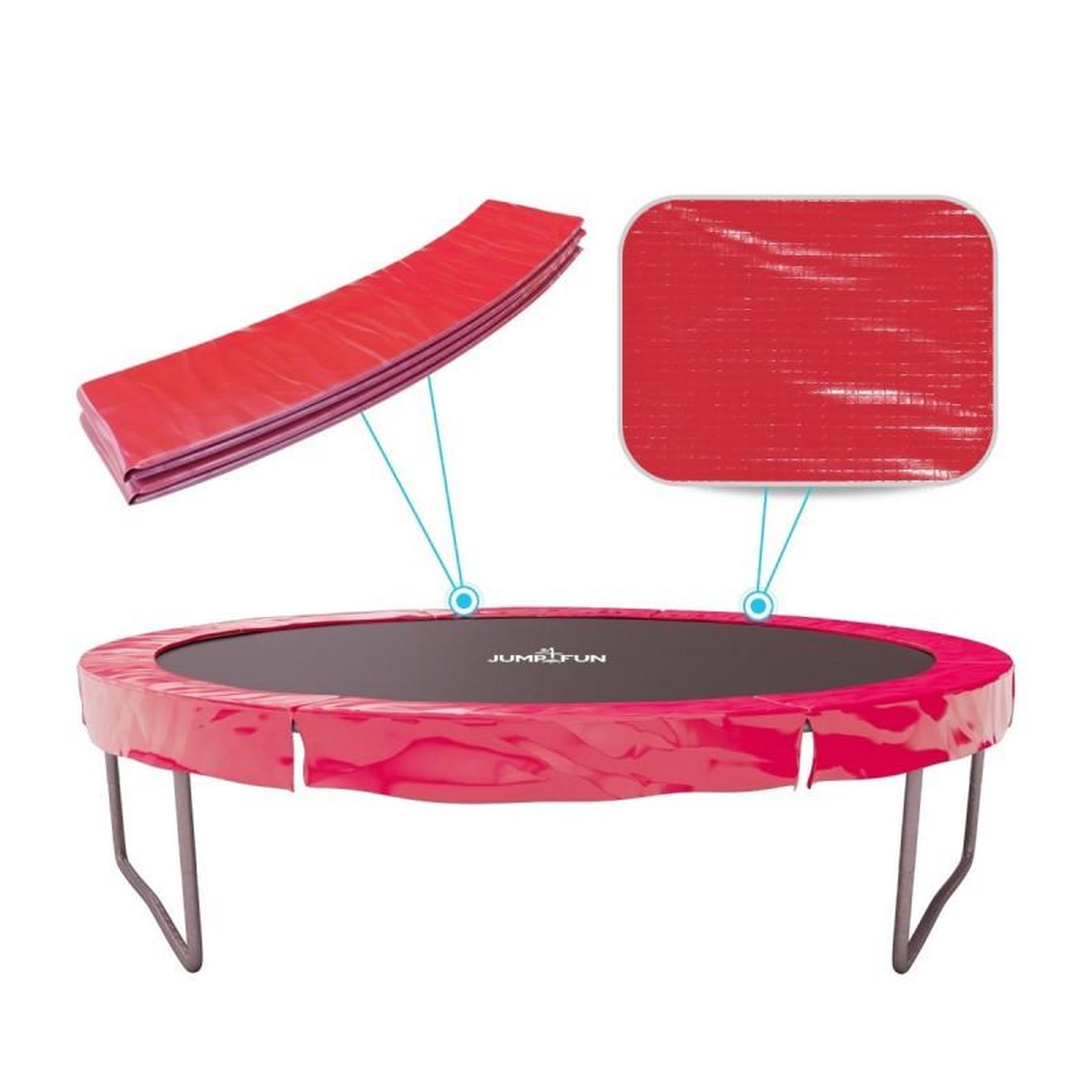 Voir la diapositive 3 : JUMP4FUN Accessoires Trampoline Pack relooking Trampoline 8FT - 244cm