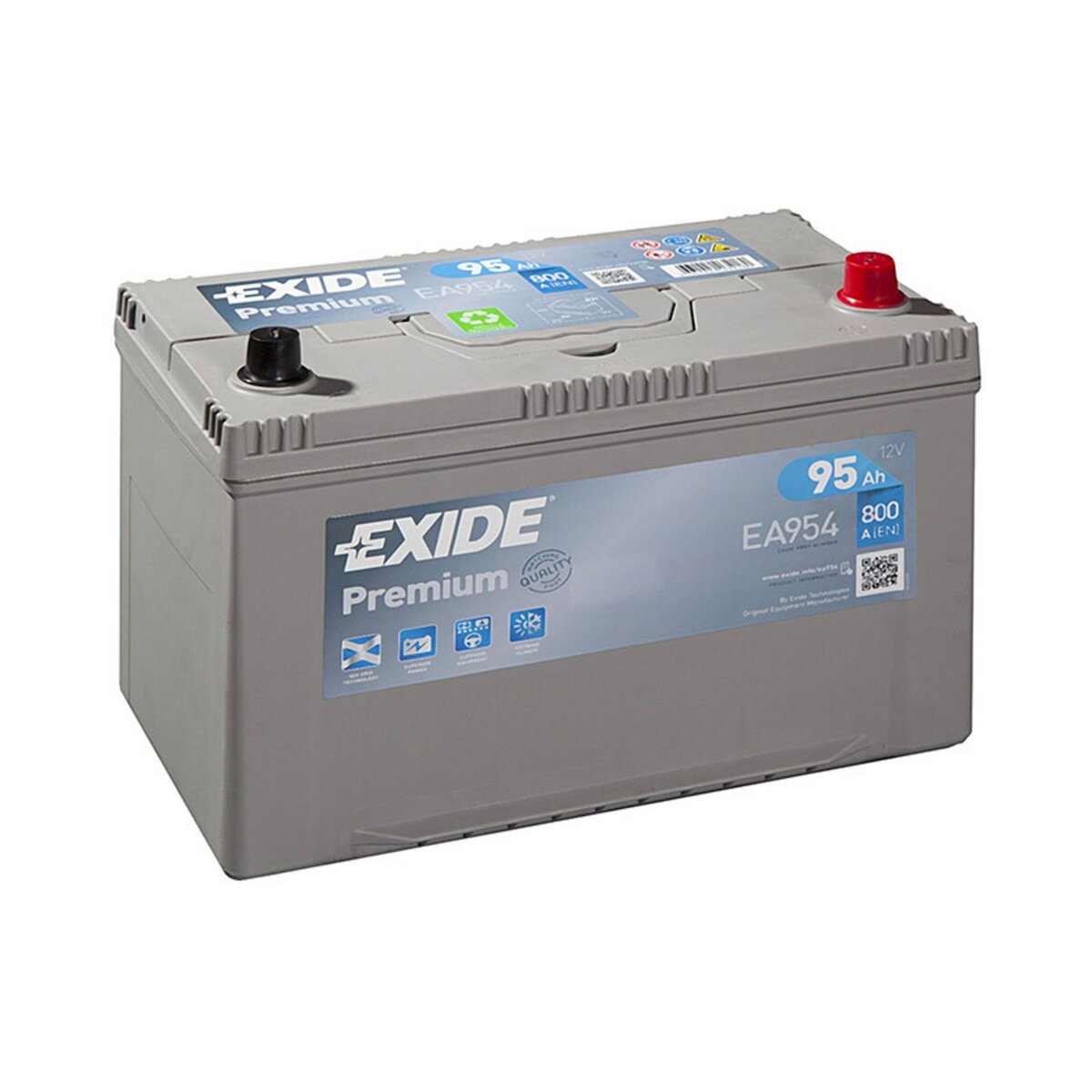 EXIDE AGM EK950 Batterie de Voiture 95Ah 850A Start Stop