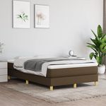 VIDAXL Cadre de lit sans matelas marron fonce 120x200 cm tissu