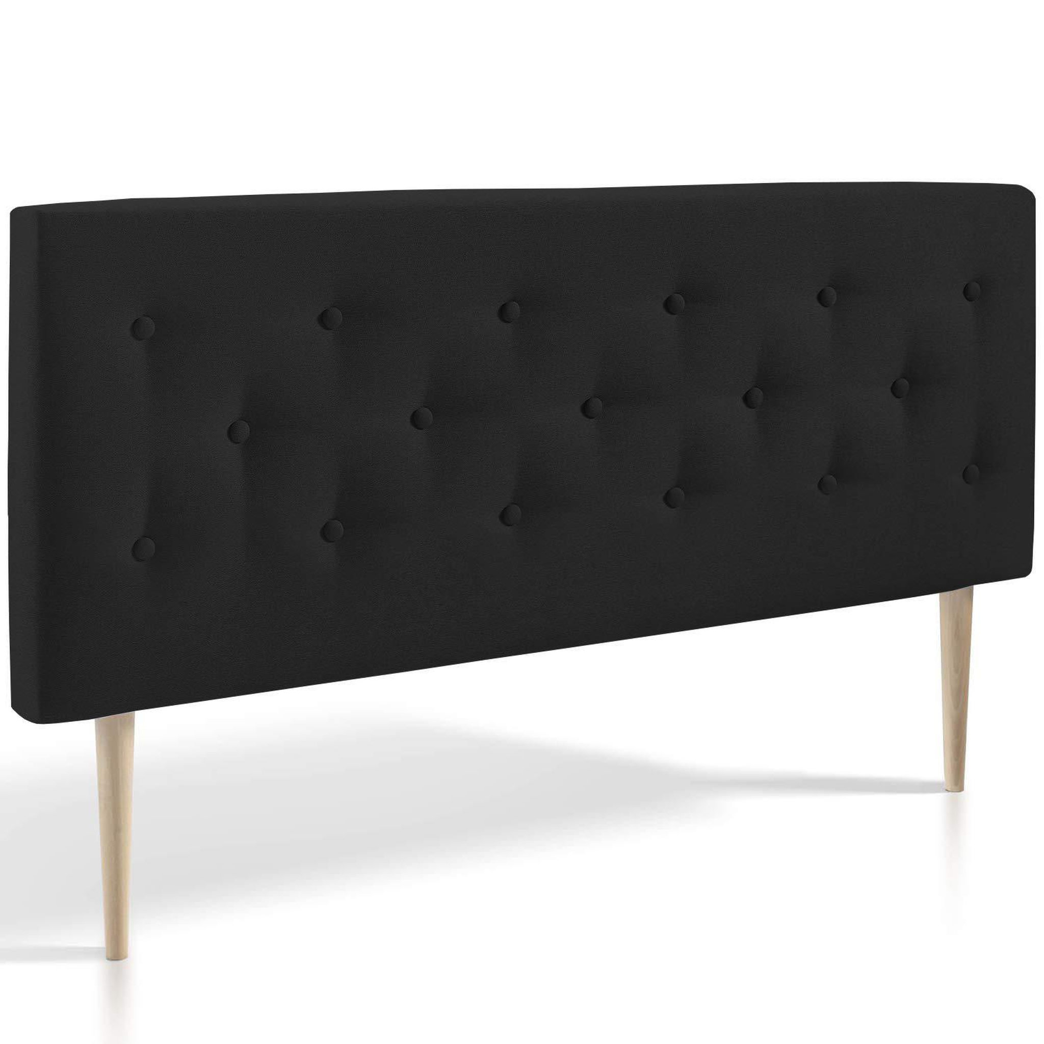MARCKONFORT Tête de lit Oslo 160x100 cm, capitonnée Tissu Anthracite, Épaisseur de 8 cm