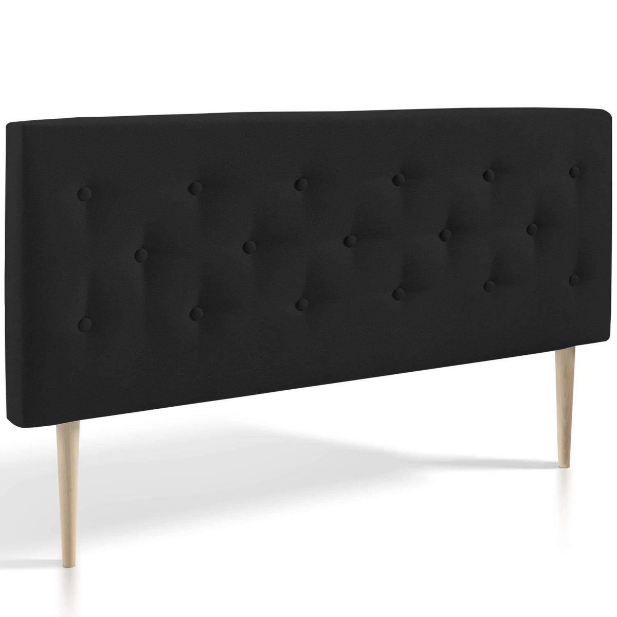 MARCKONFORT Tête de lit Oslo 160x100 cm, capitonnée Tissu Anthracite, Épaisseur de 8 cm