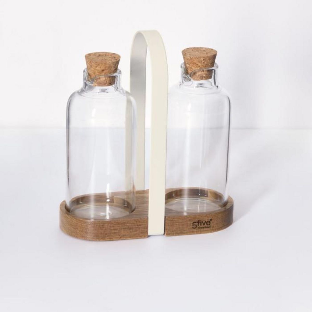 FIVE Set Huile & Vinaigre Avec Support  Harmony  19cm Naturel