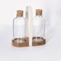 Voir la diapositive 3 : FIVE Set Huile & Vinaigre Avec Support  Harmony  19cm Naturel