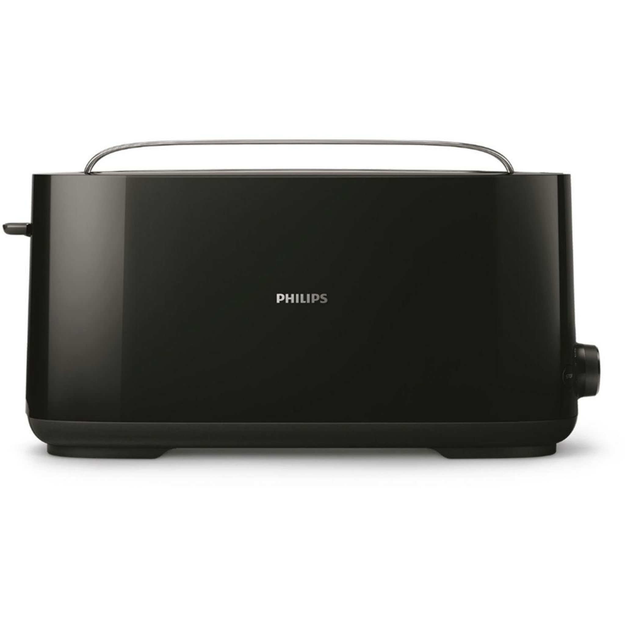 Philips Grille-pain hd2590/90 toaster noir daily, 1 fente longue, 830w
