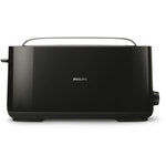Philips Grille-pain HD2590/90 Toaster noir Daily, 1 fente longue, 830W