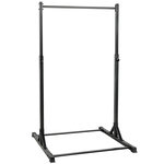 HOMCOM Barre de traction autoportante hauteur réglable 8 niv. acier noir