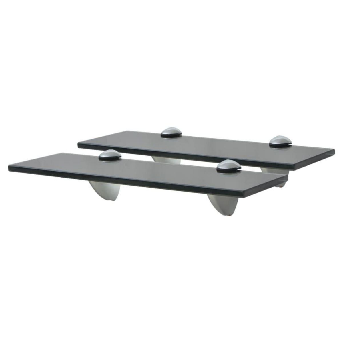 VIDAXL Etageres murales 2 pcs Verre 30 x 20 cm 8 mm