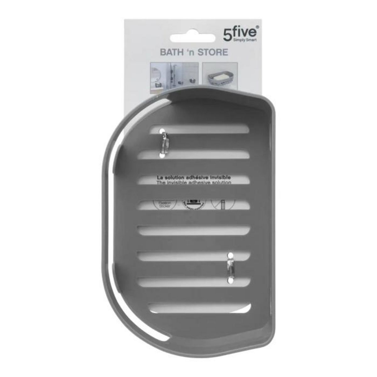 FIVE Porte Savon Mural  Bath'n Store  15cm Gris