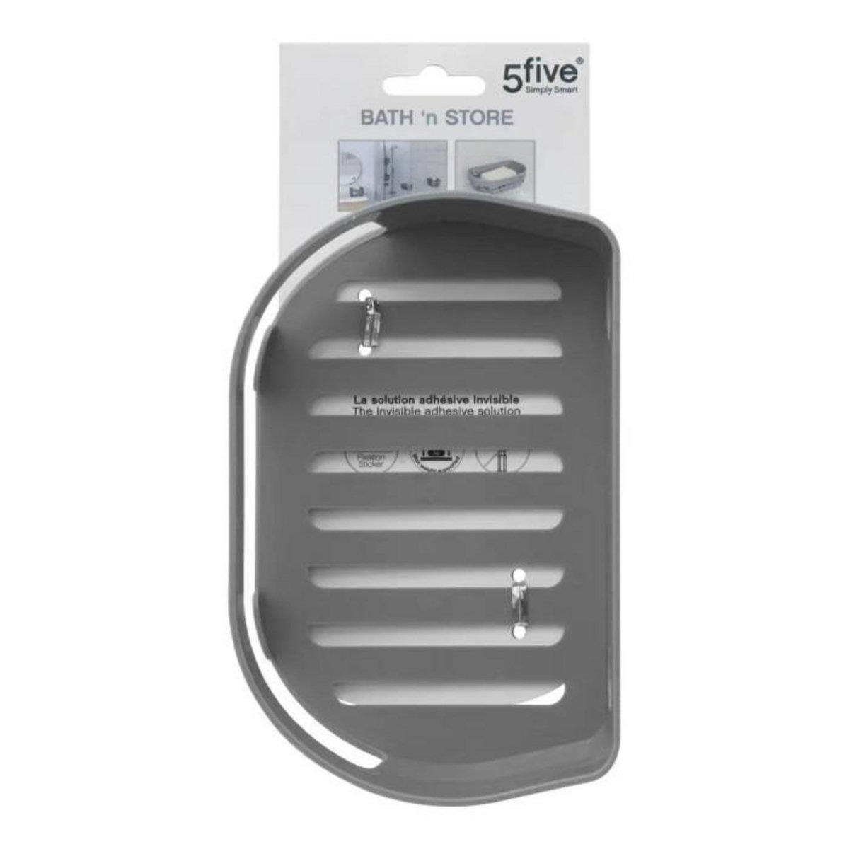 FIVE Porte Savon Mural  Bath'n Store  15cm Gris