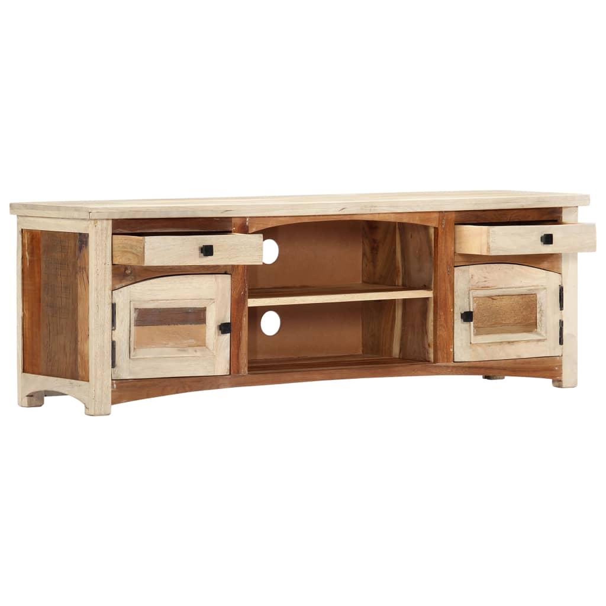 Voir la diapositive 2 : VIDAXL Meuble tv 120 x 30 x 40 cm bois de recuperation massif