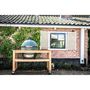Voir la diapositive 2 : BIG GREEN EGG Table eucalyptus XLarge