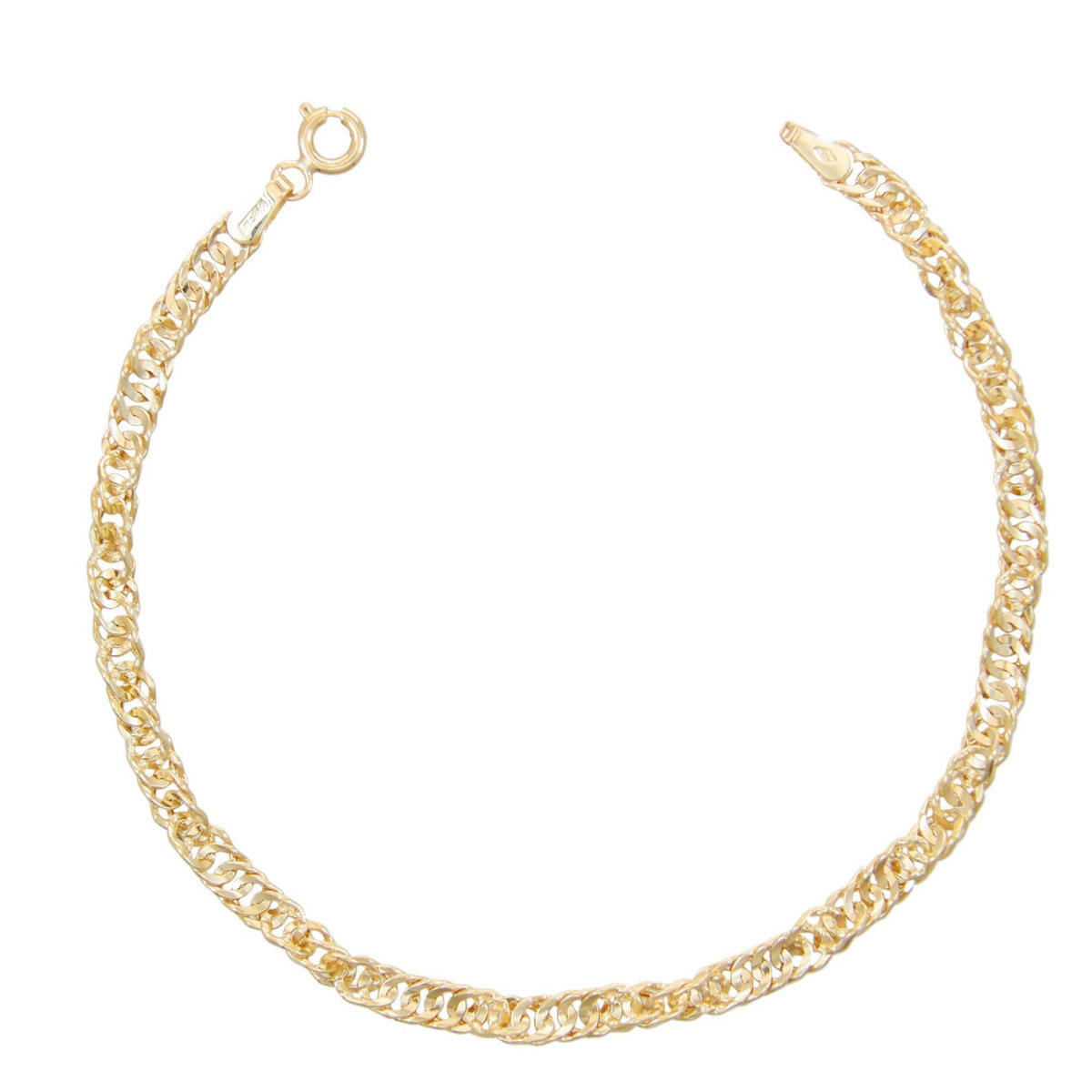 L'ATELIER D'AZUR Bracelet Or Jaune Maille Singapour - Femme