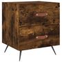 Voir la diapositive 5 : VIDAXL Tables de chevet 2pcs chene fume 40x35x47,5cm bois d'ingenierie