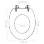 Voir la diapositive 6 : VIDAXL Abatant de WC avec couvercle design galets