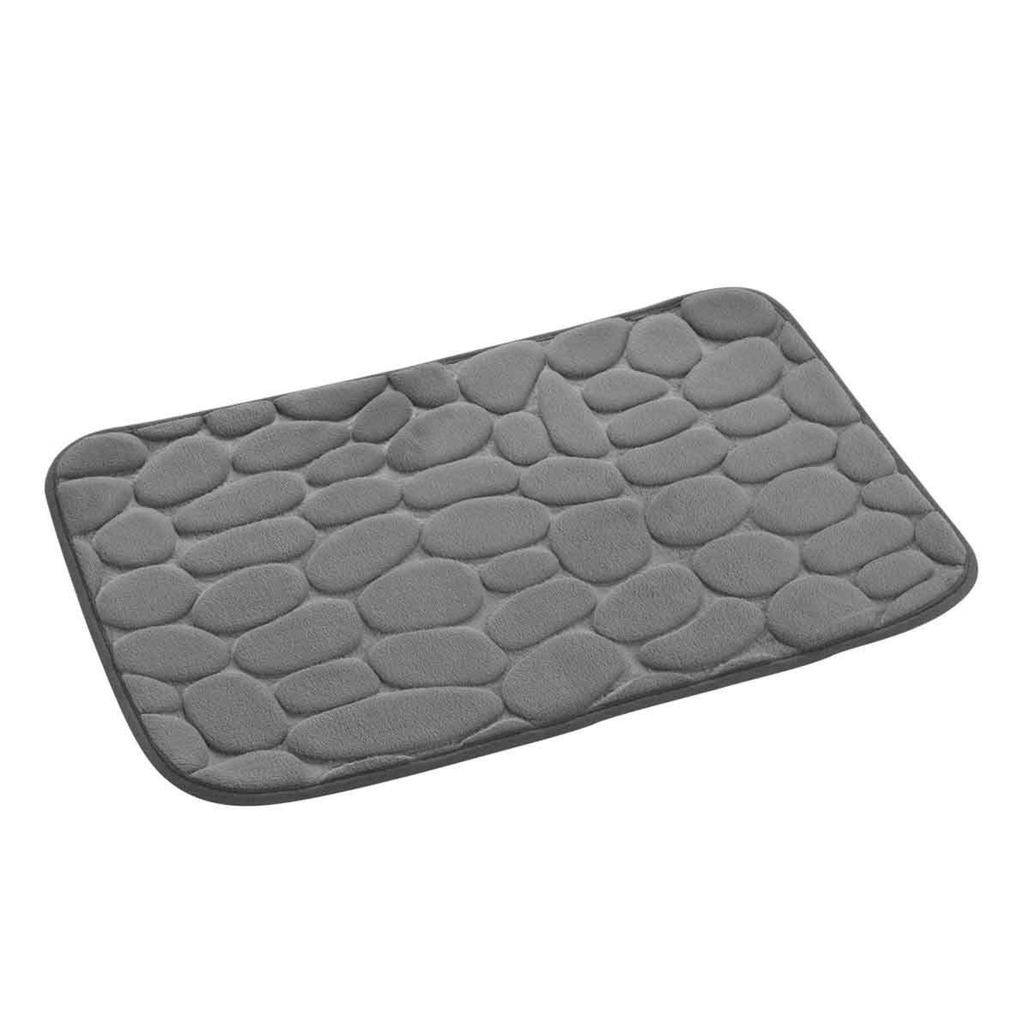 Voir la diapositive 2 : Douceur d'Intérieur Tapis de bain  ricochet  40x60cm anthracite