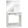Voir la diapositive 2 : VIDAXL Coiffeuse Bois d'ingenierie 75x40x141 cm Blanc
