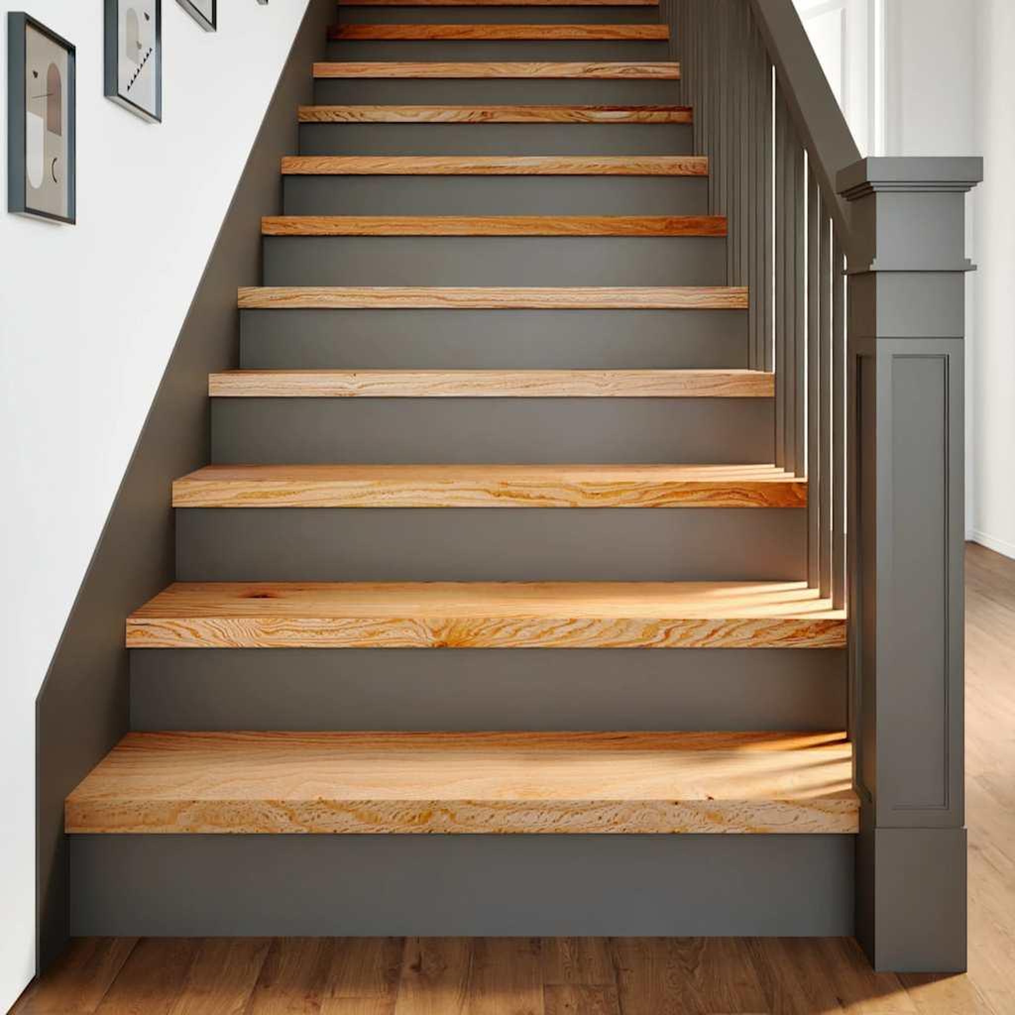 VIDAXL Marches d'escalier 2 pcs marron clair 90x25x2 cm chene massif