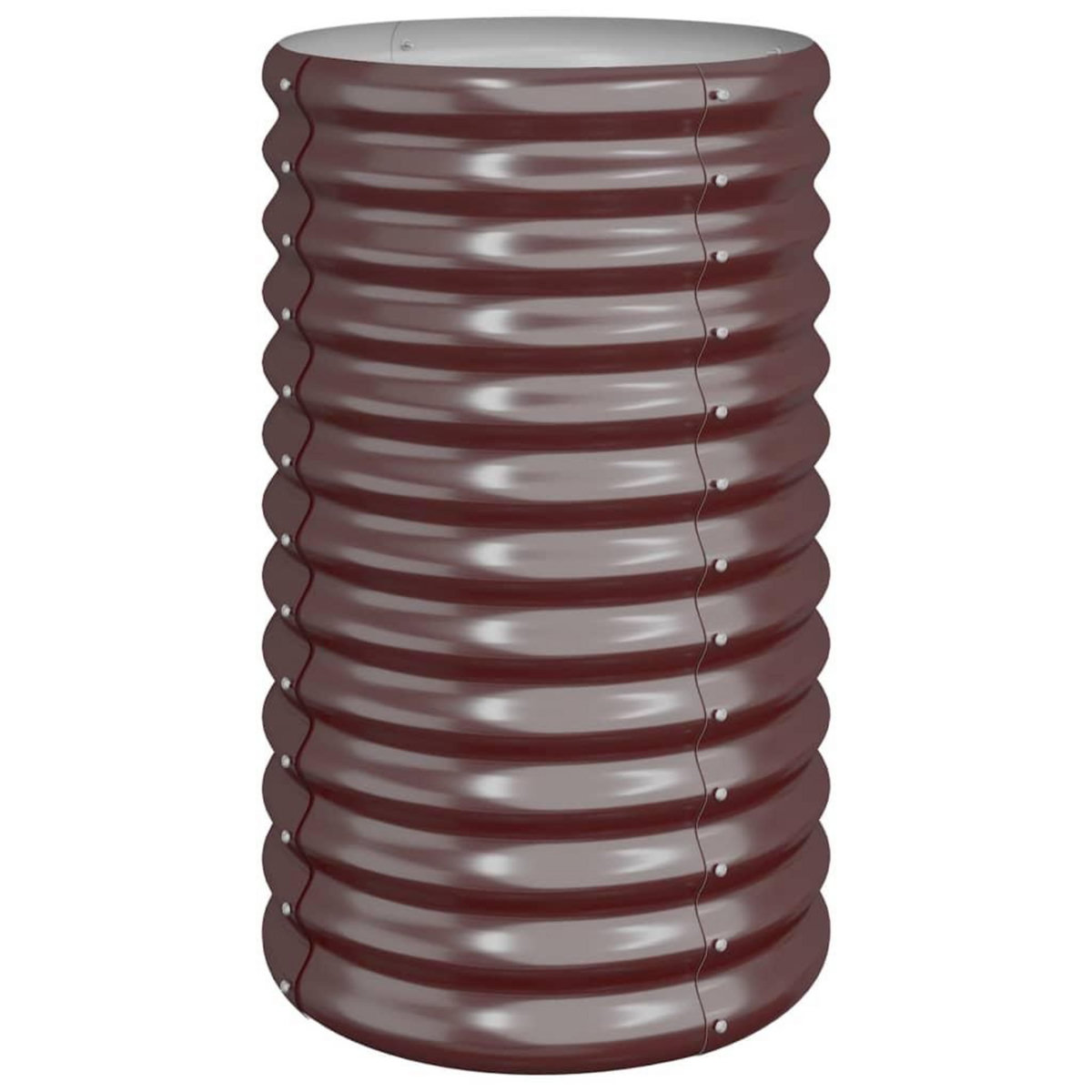 VIDAXL Jardiniere de jardin Acier enduit de poudre 40x40x68 cm Marron