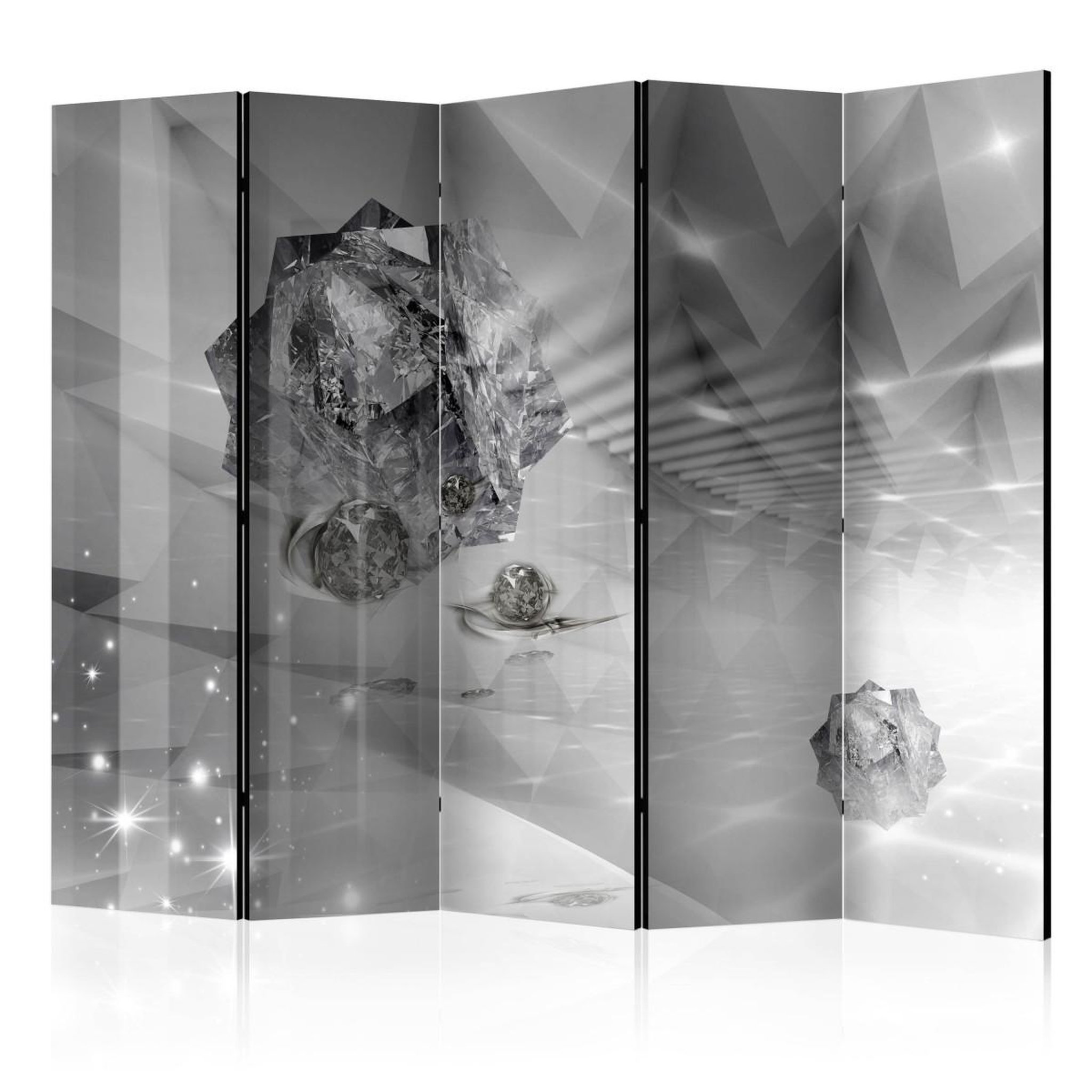 Paris Prix Paravent 5 volets  abstract greyness  172x225cm