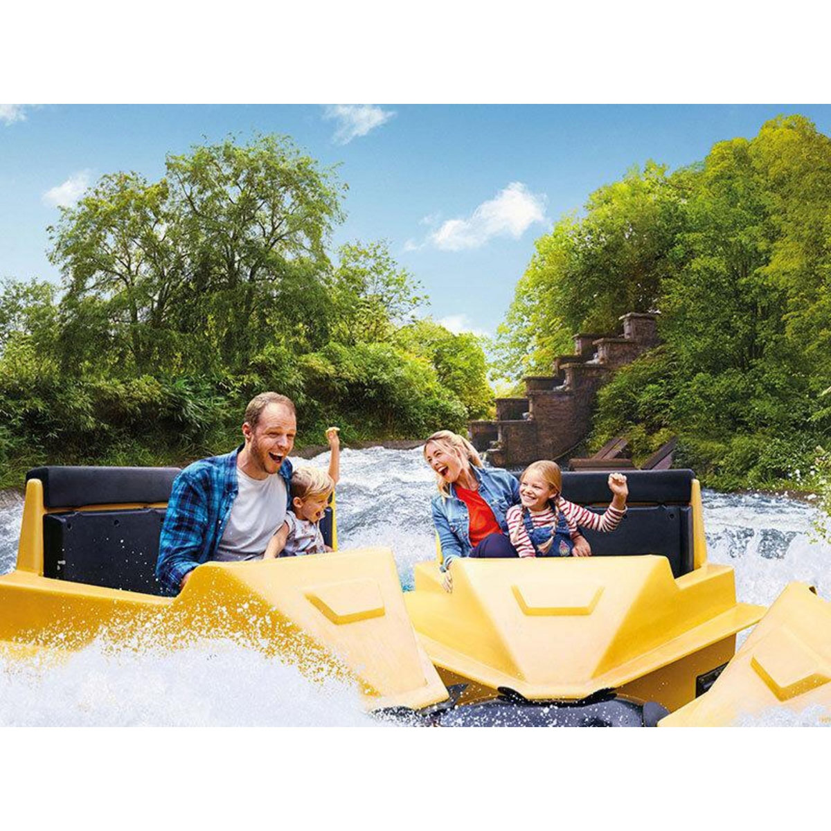 Smartbox Entrée au Parc Bellewaerde en 2024 pour 1 adulte et 1 enfant - Coffret Cadeau Sport & Aventure