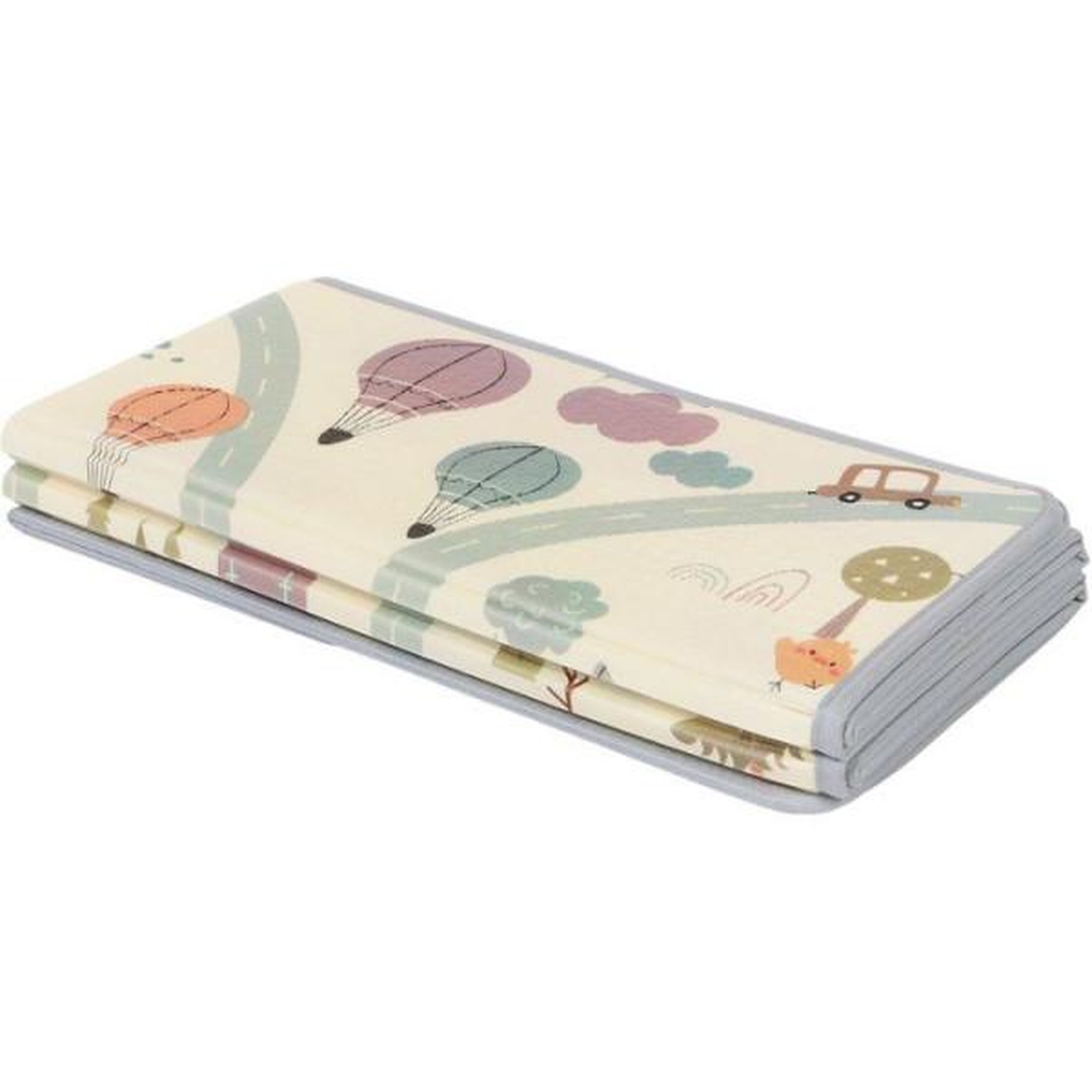 Voir la diapositive 5 : TINEO Maxi tapis d'éveil - TINEO - Réversible - 150 x 180 cm - Face animaux / Face circuit de voiture