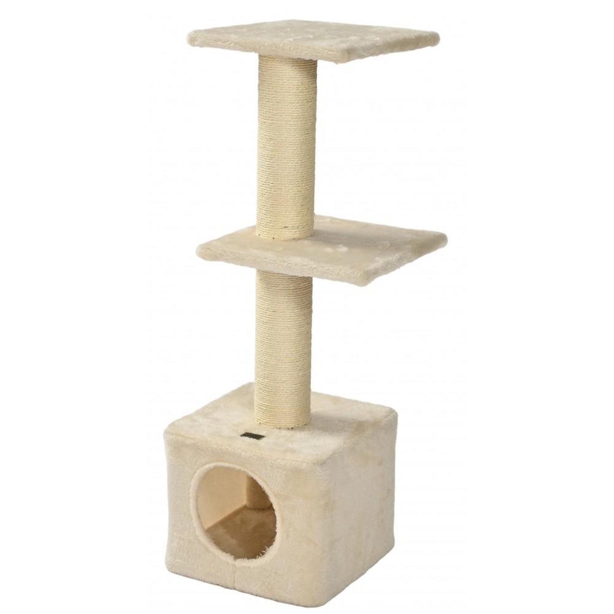 MON AMI LUKI Arbre à chat 3 niveaux avec niche, 2 plateforme et 1 refuge