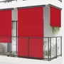 VIDAXL Auvent lateral de balcon 165x250 cm Rouge