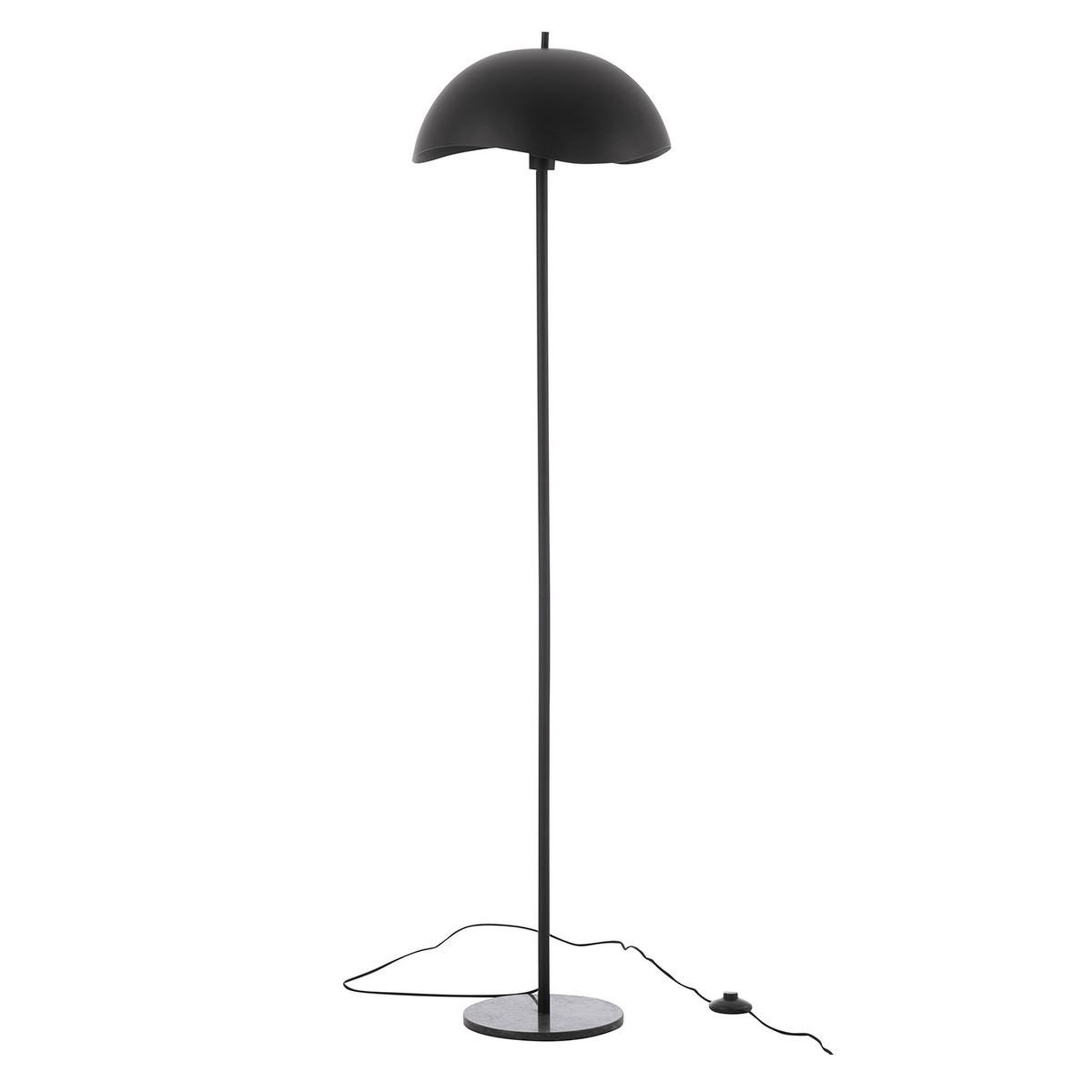 J-LINE Lampadaire en métal  elias  150cm noir