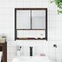 Voir la diapositive 3 : VIDAXL Armoire a miroir de salle de bain chene marron bois ingenierie