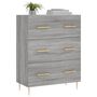 Voir la diapositive 3 : VIDAXL Buffet sonoma gris 69,5x34x90 cm bois d'ingenierie