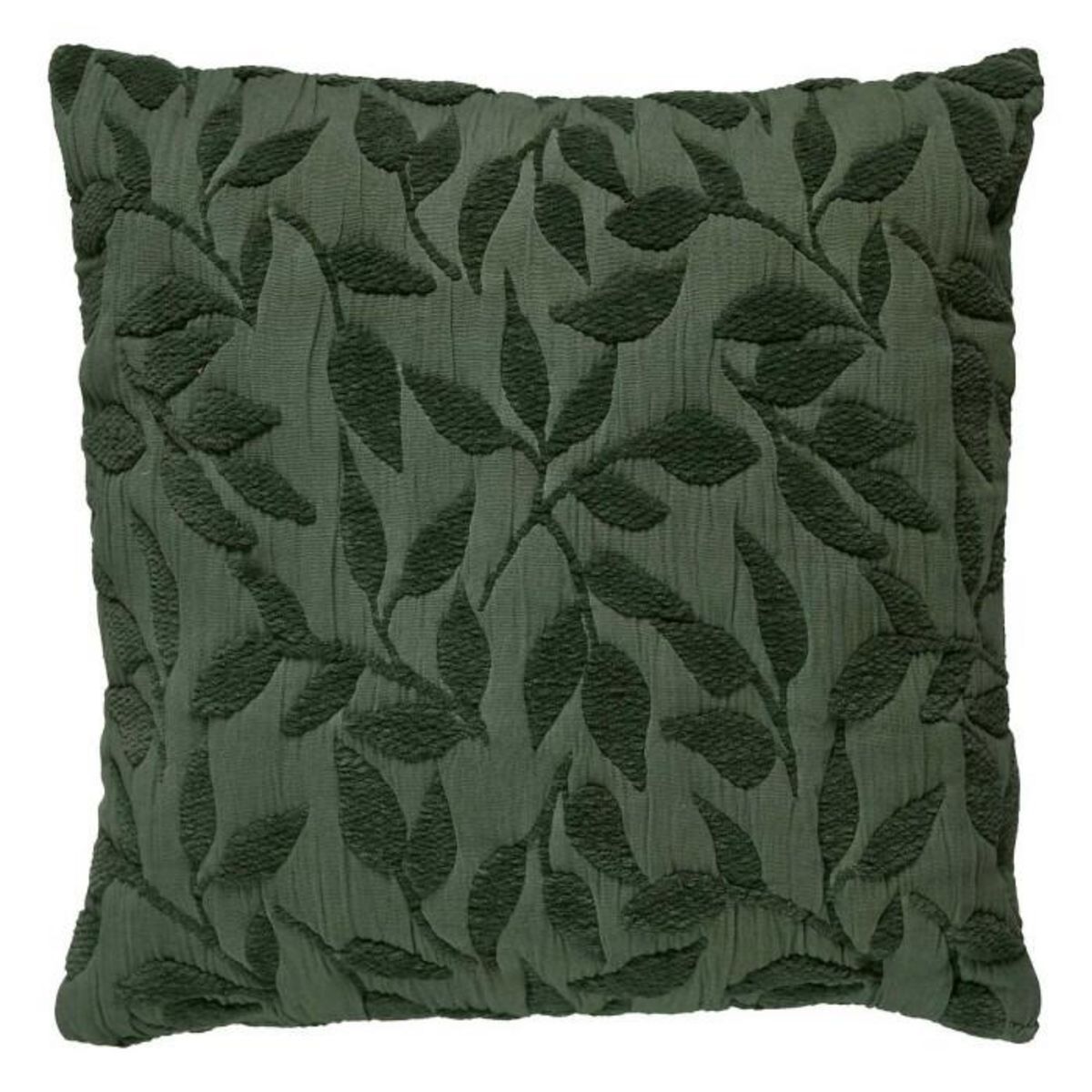 ATMOSPHERA Coussin Déco Jacquard  Lethon  50x50cm Vert Tilleul