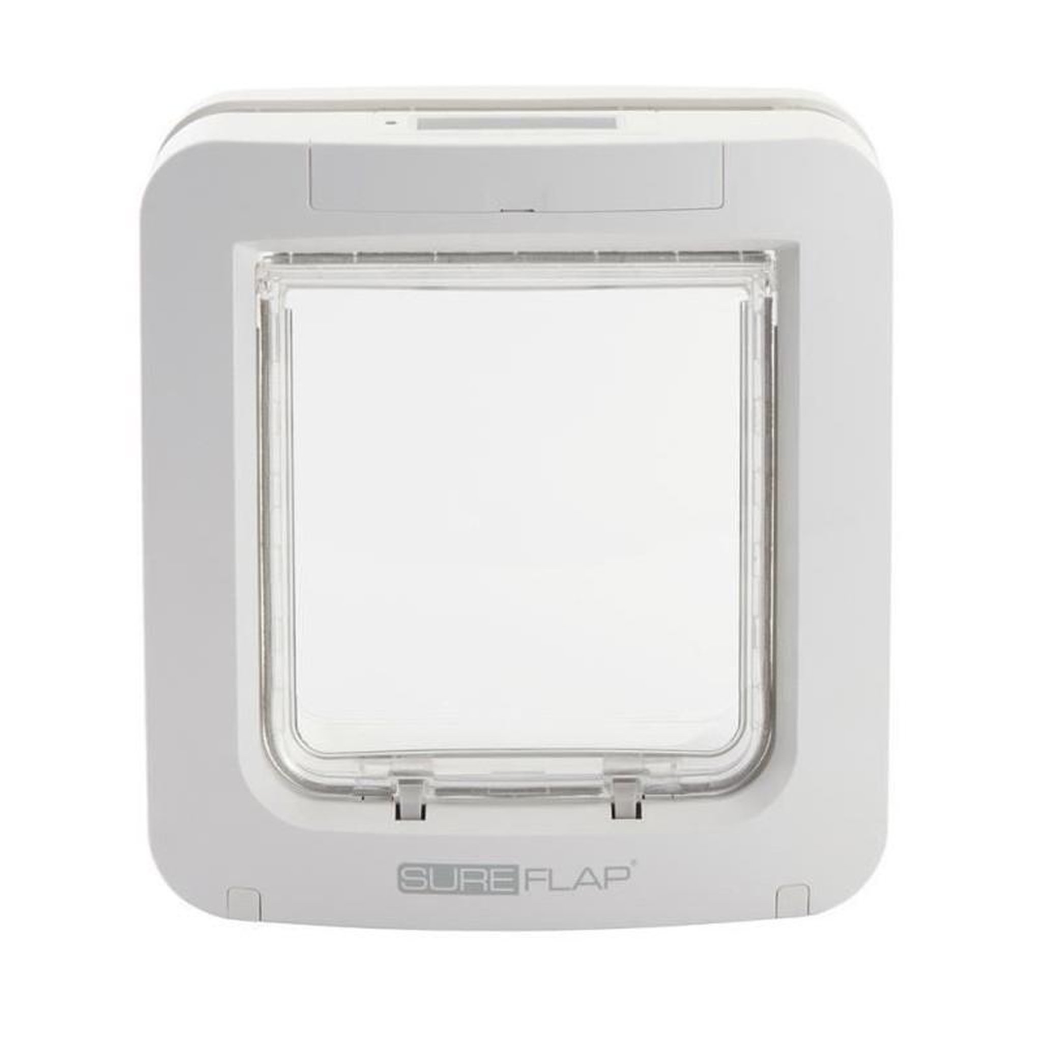 Voir la diapositive 3 : GENERIQUE SUREFLAP Grande chatiere a puce electronique blanc