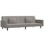 Voir la diapositive 2 : VIDAXL Canape-lit a 2 places avec deux oreillers Gris clair Velours