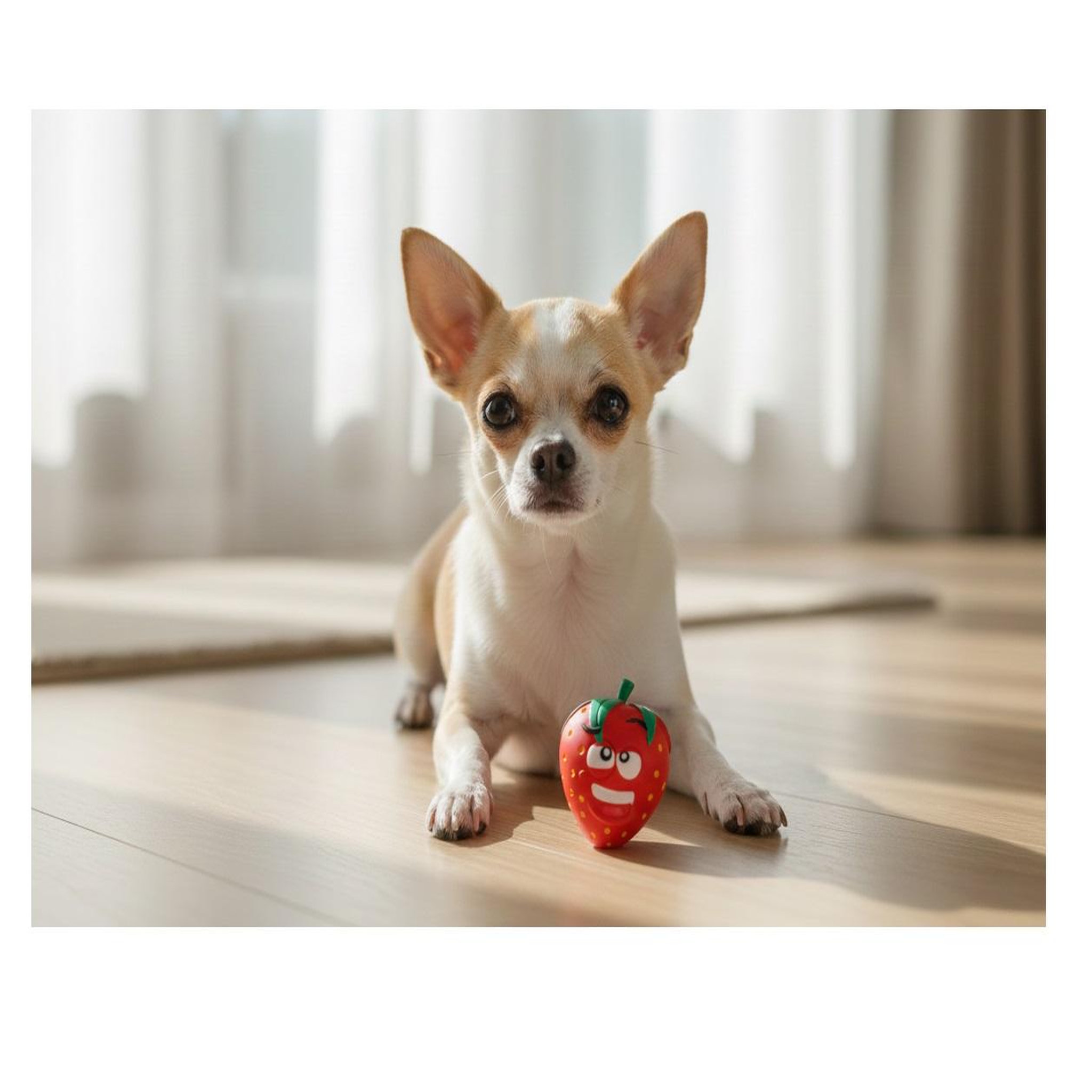 Voir la diapositive 4 : Eden Jeu pour chien fruco la fraise sonore