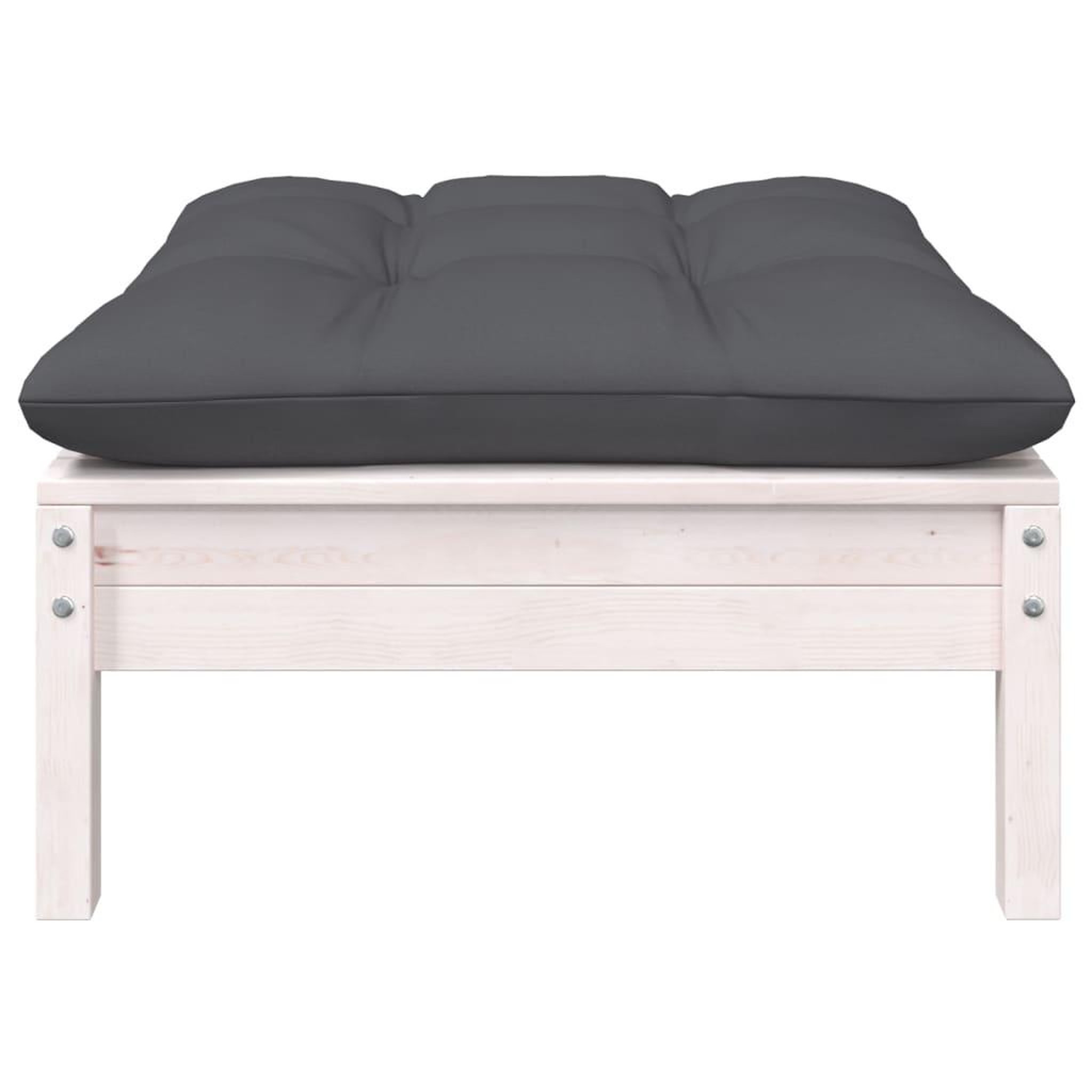 Voir la diapositive 5 : VIDAXL Salon de jardin 5 pcs avec coussins bois de pin massif
