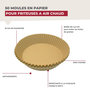 Voir la diapositive 3 : Fackelmann 50 Moules en papier air fryer ronds 16 cm Fackelmann