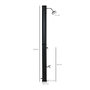 Voir la diapositive 3 : OUTSUNNY Douche solaire d'extérieur réservoir 35L pression max. 3,5 bar - mitigeur, grand pommeau orientable, robinet à pieds - PVC ABS noir
